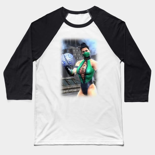 Jade Mortal Kombat (Mortal Kombat X) Characters - Poster,T-shirts and more. Baseball T-Shirt by Semenov